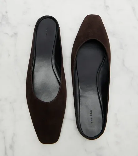 The Row June suede mules - The Row - Modalova