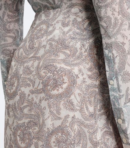 Gonna midi in crêpe di seta con pizzo - Acne Studios - Modalova