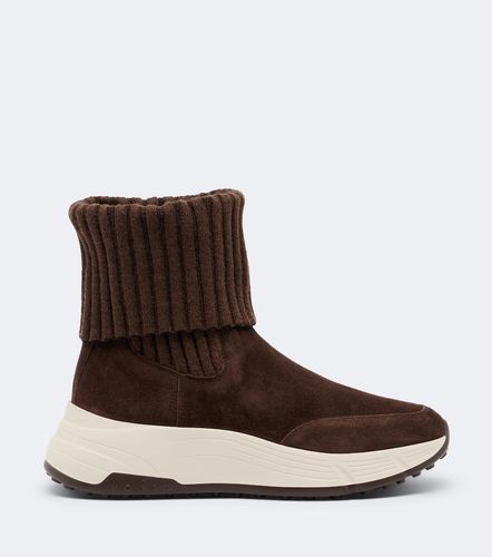 H669 knitted suede ankle boots - Hogan - Modalova