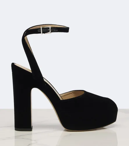 Salones peep-toe con plataforma de terciopelo - Fendi - Modalova