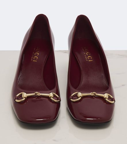 Salones Signora de charol con Horsebit - Gucci - Modalova
