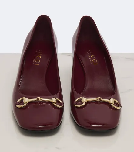 Signora Horsebit patent leather pumps - Gucci - Modalova