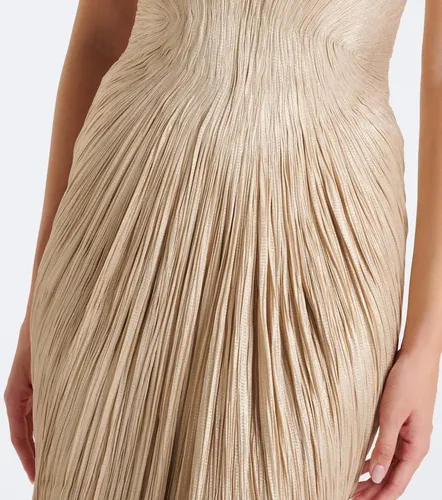 Jasleen pleated silk bustier gown - Maria Lucia Hohan - Modalova