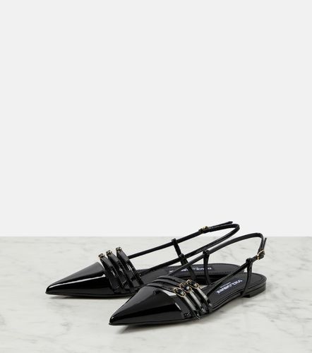 Slingback-Ballerinas aus Lackleder - Dolce&Gabbana - Modalova