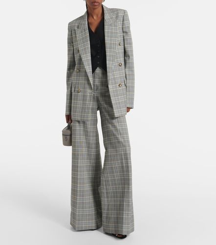 Pantaloni flared in lana a quadri - Stella McCartney - Modalova