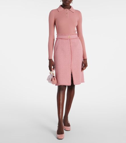 Gonna DG in misto lana - Dolce&Gabbana - Modalova