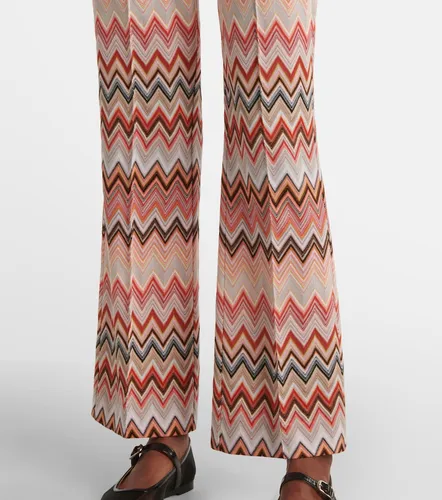 Zigzag cotton-blend straight pants - Missoni - Modalova