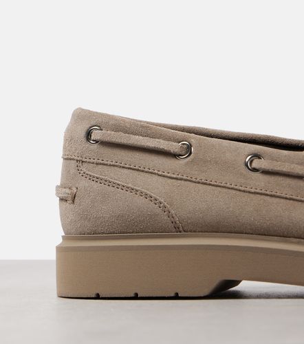 Mocassini in suede con monili - Brunello Cucinelli - Modalova