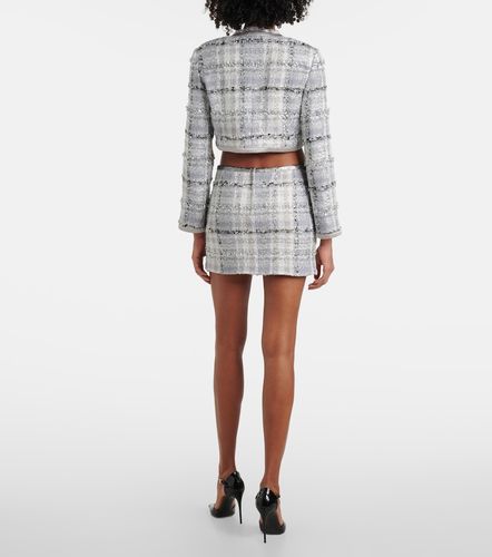 Minifalda de tweed de lamé a cuadros - Dolce&Gabbana - Modalova