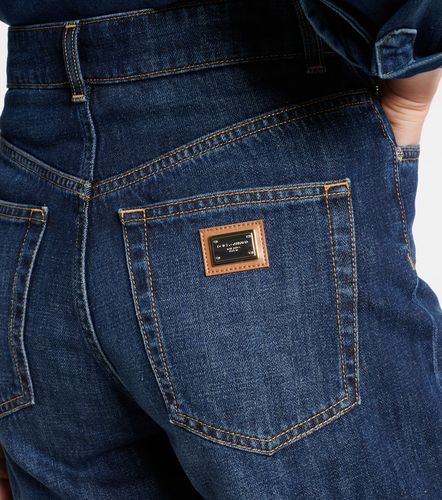 High-rise denim shorts - Dolce&Gabbana - Modalova
