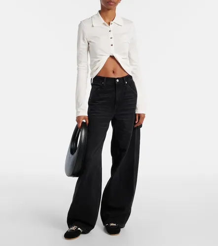 Courreges Cropped cotton shirt - Courreges - Modalova
