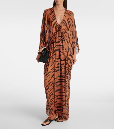 X Sabine Getty printed silk kaftan - Adriana Degreas - Modalova