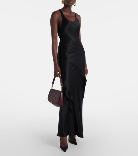 Abito sottoveste in raso di seta - Saint Laurent - Modalova