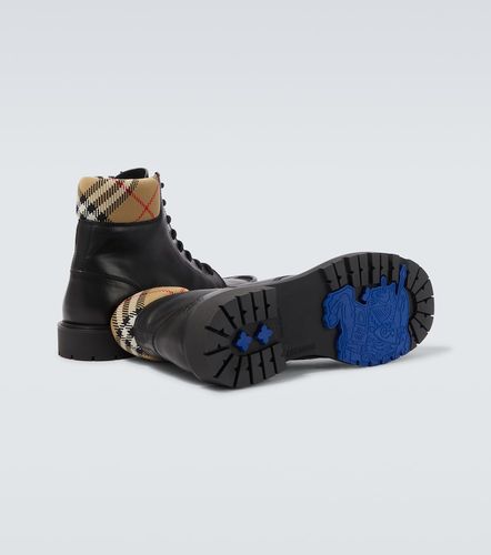 Burberry Rogue leather combat boots - Burberry - Modalova