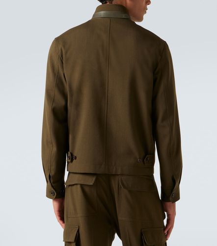 Giacca blouson in lana, cashmere e seta - Tom Ford - Modalova