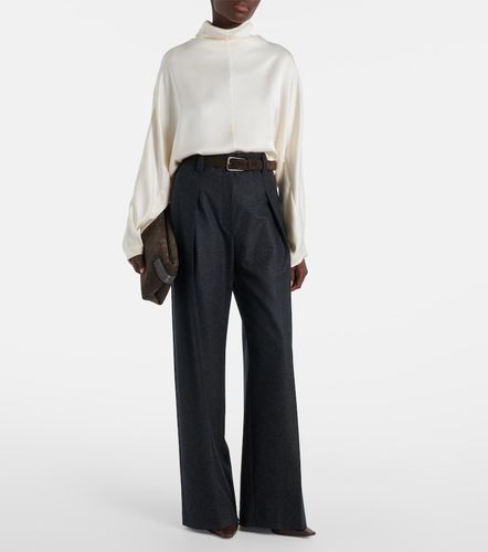 Virgin wool straight pants - Brunello Cucinelli - Modalova