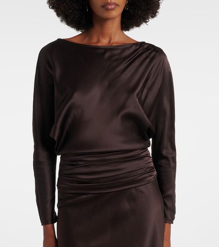 Staud Freda ruched silk-blend gown - Staud - Modalova