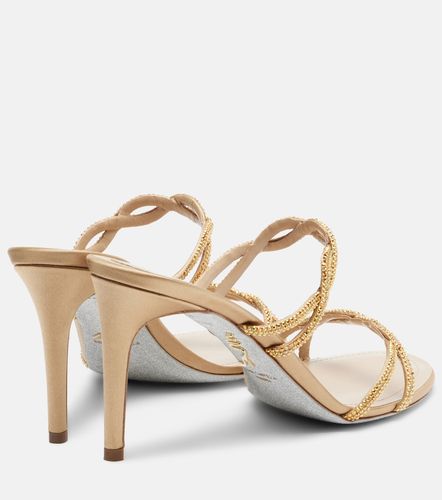Braid crystal-embellished satin sandals - Rene Caovilla - Modalova