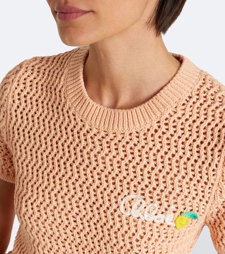 Chloé Top de croché de algodón - Chloe - Modalova
