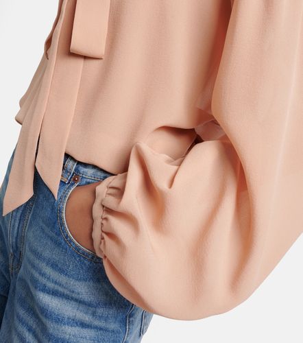 Chloé Bluse aus Seiden-Georgette mit Spitze - Chloe - Modalova
