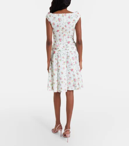 Floral pleated miniskirt - Shushu/Tong - Modalova
