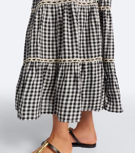 Vestido midi Chandra de algodón a cuadros - Rixo - Modalova