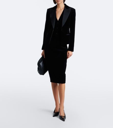 Falda tubo Elegante de terciopelo de algodón - Max Mara - Modalova
