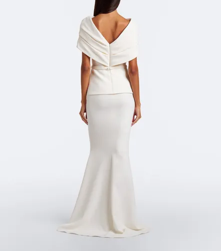 Vestido de fiesta Loura de crepé con peplum - Safiyaa - Modalova