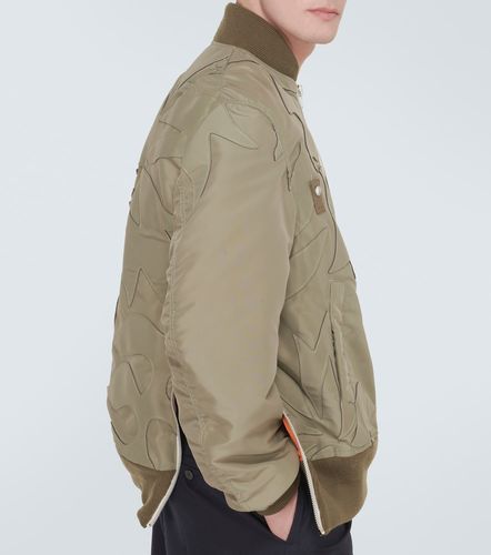 Embroidered twill bomber jacket - Sacai - Modalova