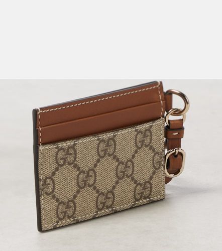 GG Canvas leather-trimmed card case - Gucci - Modalova