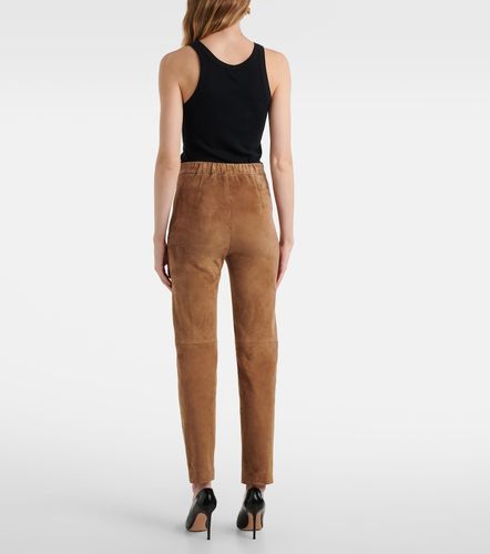 S Max Mara Amleto suede slim pants - 'S Max Mara - Modalova