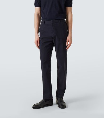 Pantalones rectos en mezcla de algodón - Zegna - Modalova