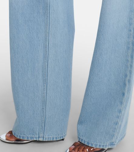Jeans a gamba larga e vita alta - Versace - Modalova