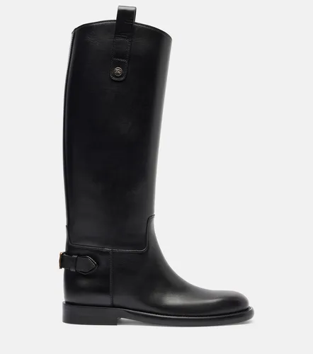 Botas altas Cavalier de piel - Burberry - Modalova