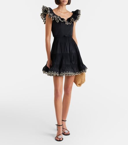 Embroidered ruffled minidress - Zimmermann - Modalova