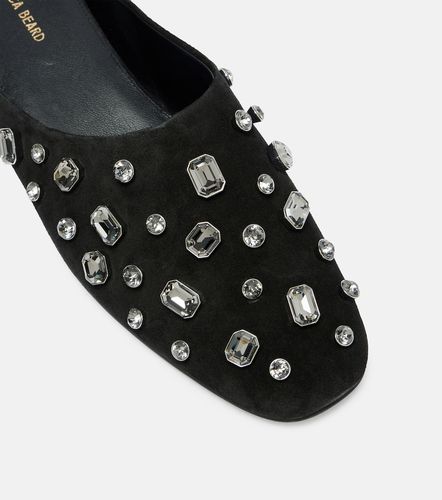 Narcisa crystal-embellished suede mules - Veronica Beard - Modalova