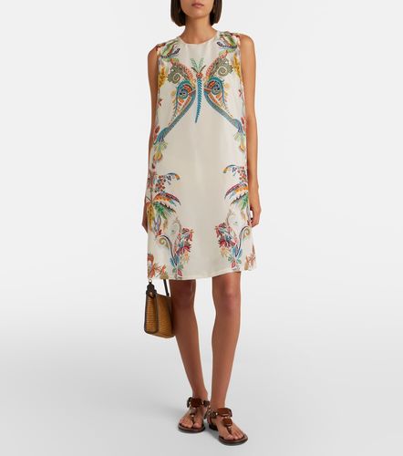 Vestido corto de seda estampado - Etro - Modalova