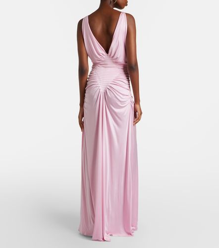 Versace Draped jersey gown - Versace - Modalova