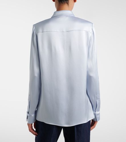 Camisa Cruz de satén de seda - Gabriela Hearst - Modalova