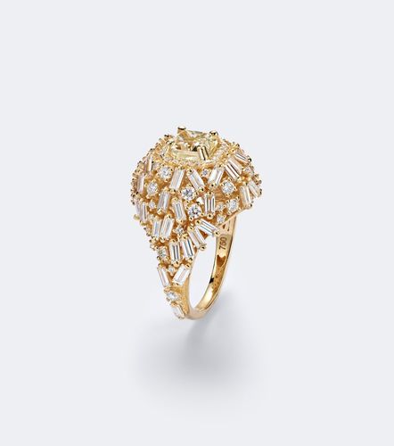 Anillo de oro de 18 ct con diamantes - Suzanne Kalan - Modalova