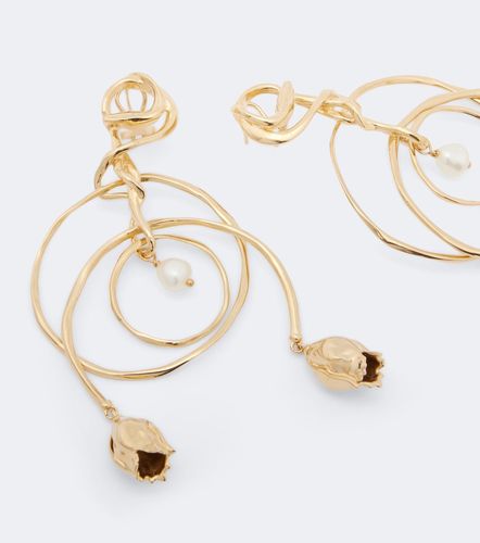Chloé Orecchini pendenti floreali con perle bijoux - Chloe - Modalova