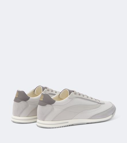 Leather-trimmed sneakers - Brunello Cucinelli - Modalova