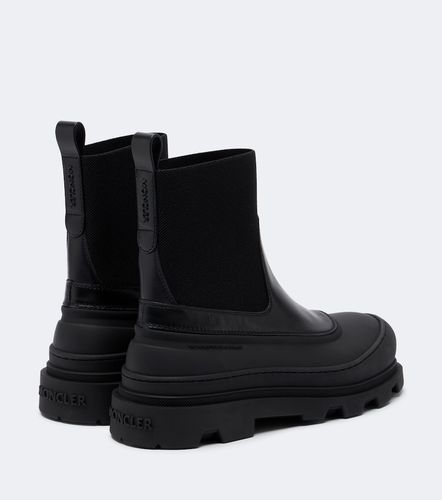 Vera Edge leather-trimmed ankle boots - Moncler - Modalova