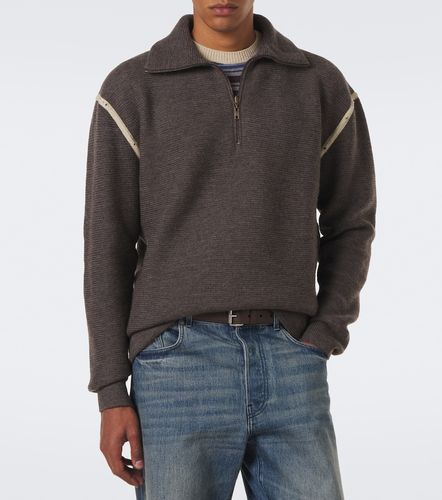 Pullover in lana con zip - Maison Margiela - Modalova