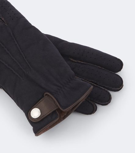 Leather-trimmed shearling gloves - Brunello Cucinelli - Modalova