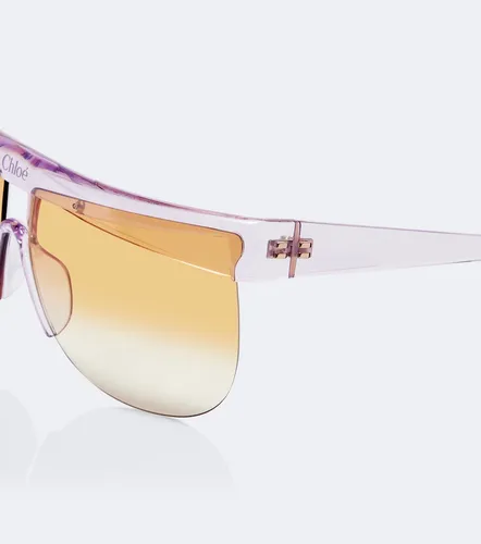 Chloe Logo shield sunglasses - Chloe - Modalova