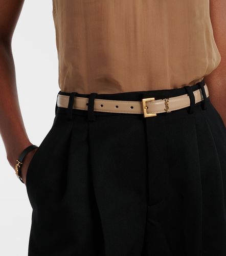 Cassandre slim leather belt - Saint Laurent - Modalova