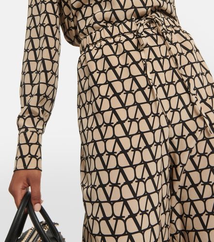 Pantaloni Toile Iconographe in seta - Valentino Garavani - Modalova