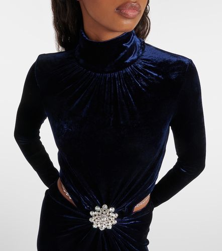 Abito lungo in velluto con cut-out - Rabanne - Modalova