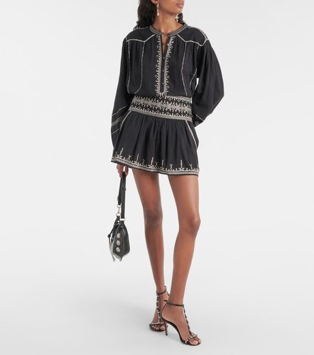 Minifalda Picadilia de algodón bordada - Marant Etoile - Modalova
